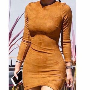 Faux Suede dress / shirt